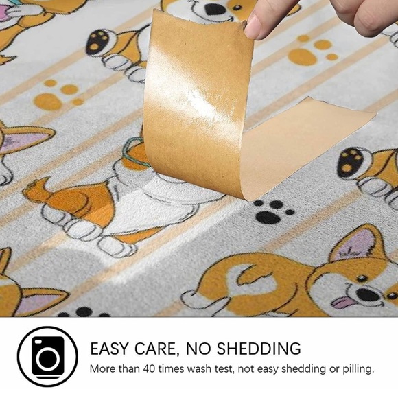 New - Corgi Patterned Lightweight Flannel Throw Blanket 50x60 inches - Picture 8 of 9